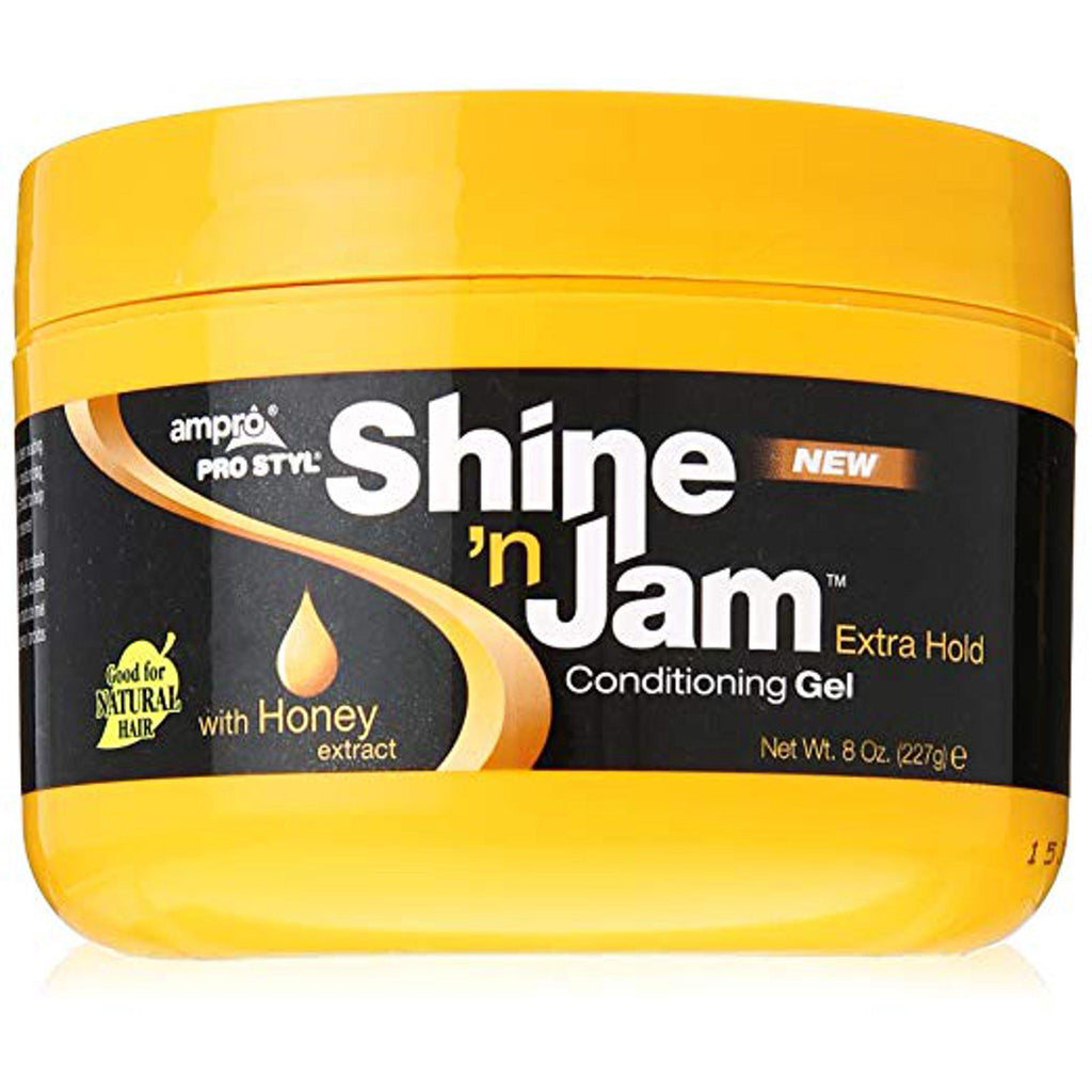 Ampro Shine 'N Jam Conditioning Gel Extra Hold Styling & Holding Gels Shine 'n Jam 8 oz 