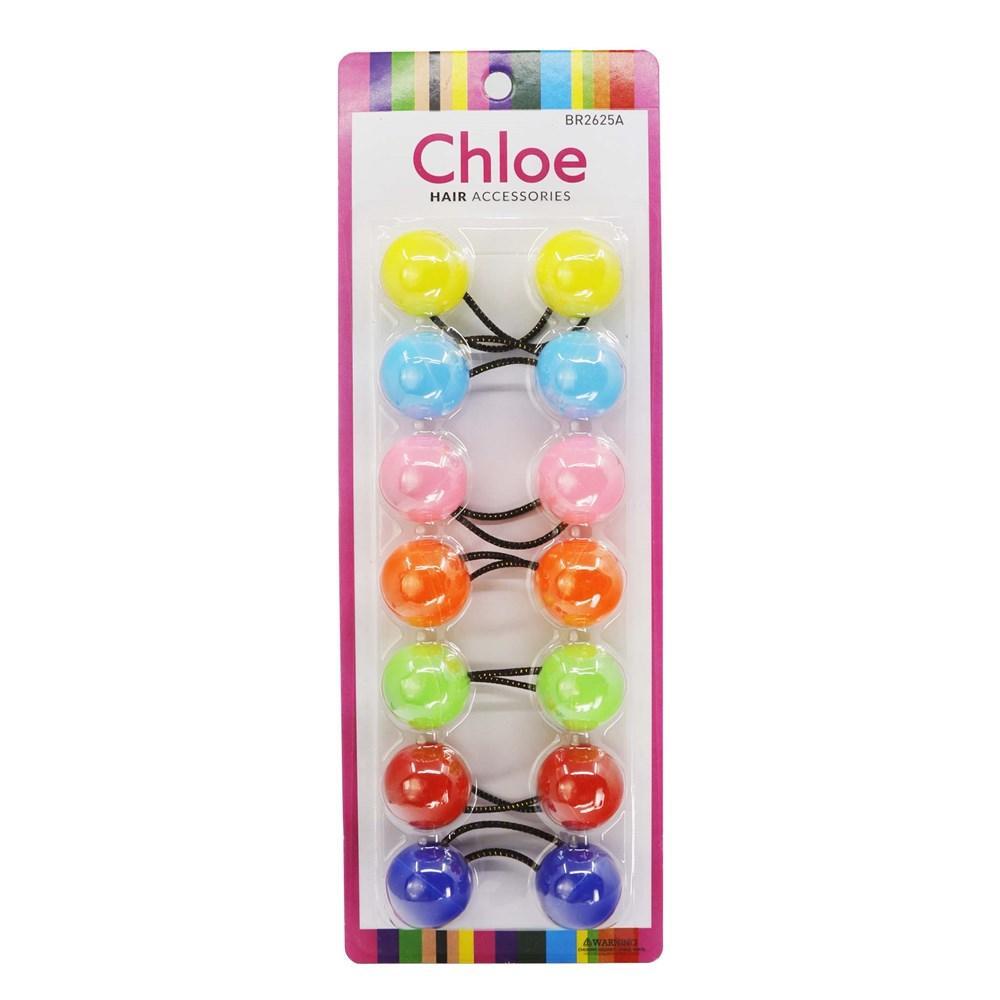 CHLOE 25mm Children's Bobbles (7pcs) Beauty Club Outlet Solid Assorted 