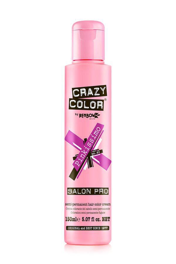 Crazy Colour Semi-Permanent Hair Colour Beauty Club Outlet Pinkissimo 