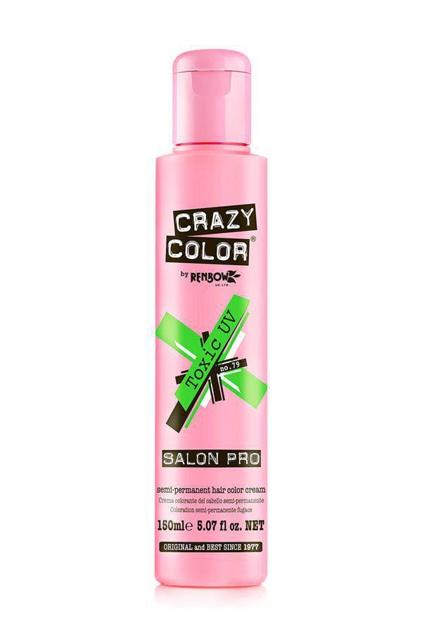Crazy Colour Semi-Permanent Hair Colour Beauty Club Outlet Toxic UV 