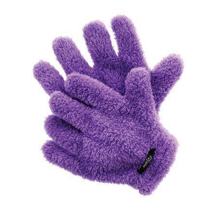 Curl Keeper Microfibre Quick Dry Styling Gloves Beauty Club Outlet Purple 