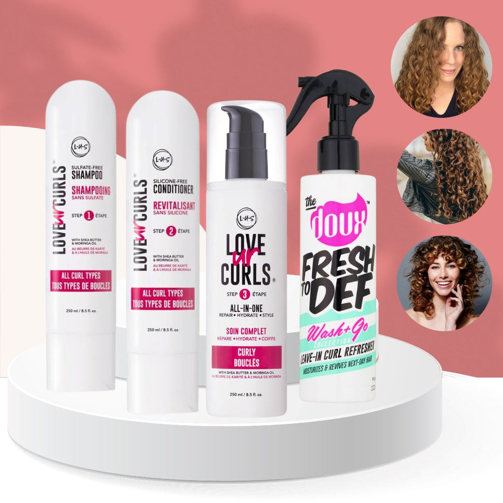 Curly Hair Routine Bundle - Medium to Loose Curls Product Bundles Beauty Club Outlet 