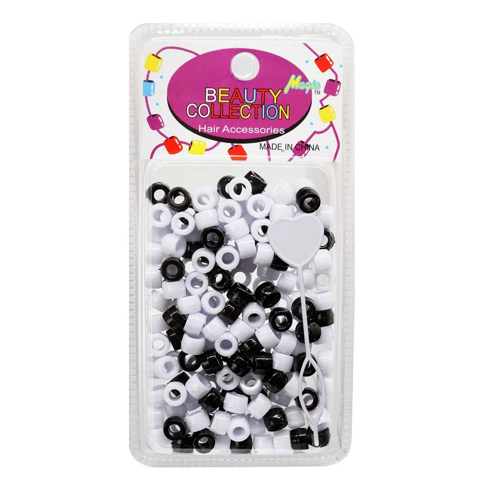 MAGIC COLLECTION Hair Beads Beauty Club Outlet Black & White 