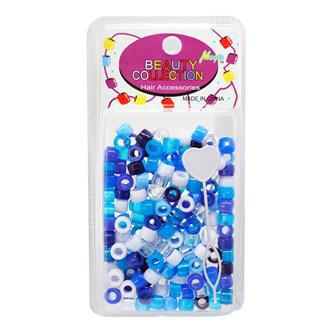 MAGIC COLLECTION Hair Beads Beauty Club Outlet Blue Assorted 