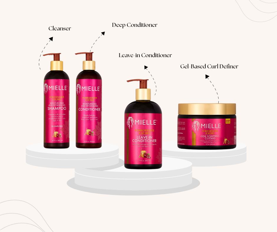 Mielle Organics Pomegranate and Honey Wash-Day (Gel-Based Styler) Bundle Beauty Club Outlet 