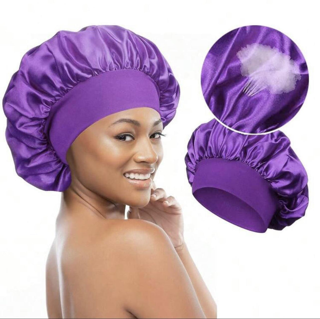 Satin Bonnet Beauty Club Outlet Purple 