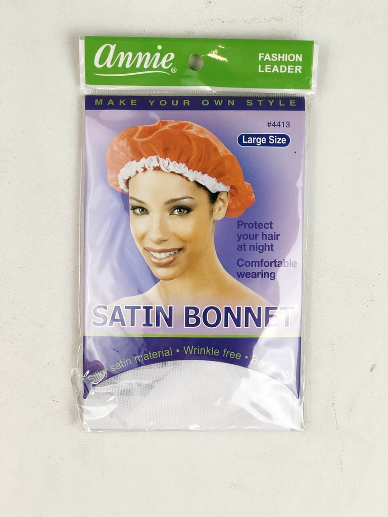 Satin Bonnet (Black) Accessories Annie 