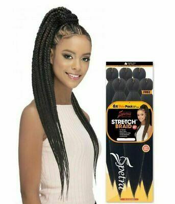 Spectra Ez Braid Pre-Stretched Braiding Hair - 6 Pack Extensions Spectra 