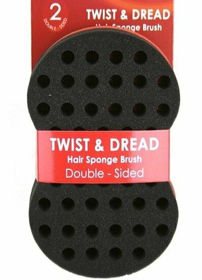Twist & Dread Hair Sponge Brush Double Sided with Grooves On One Side (Large) Accessories Kim & C 