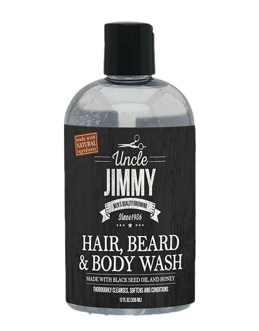 Uncle Jimmy Hair, Beard & Body Wash 12oz Men's Products Uncle Jimmy 